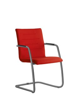 Кресло LD SEATING OSLO 225-Z-N2 для посетителей, на полозьях