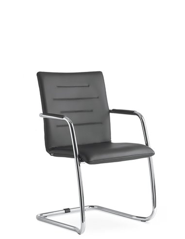 Крісло LD SEATING OSLO 225-Z-N4 для відвідувачів, шкіряне