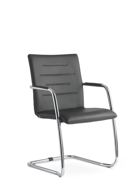 Крісло LD SEATING OSLO 225-Z-N4 для відвідувачів, шкіряне