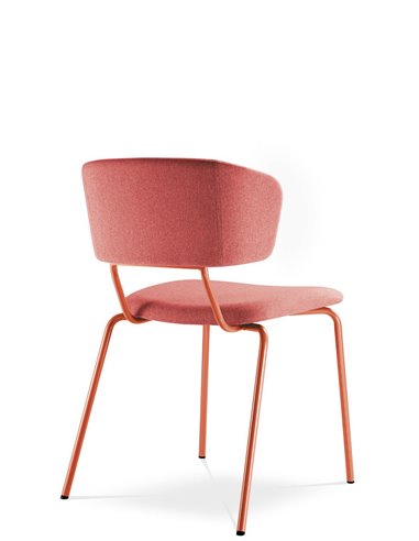 Кресло LD SEATING FLEXI CHAIR 120-NC-RED для посетителей, на ножках