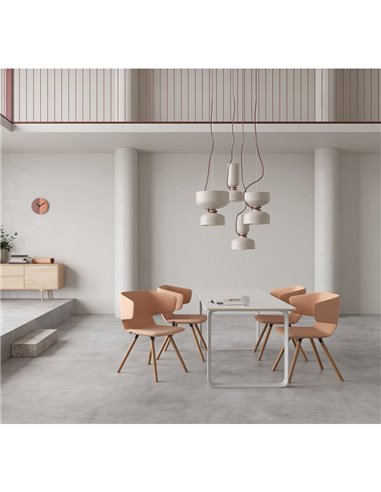Конференц-кресло LD SEATING FLEXI P FP-D на ножках