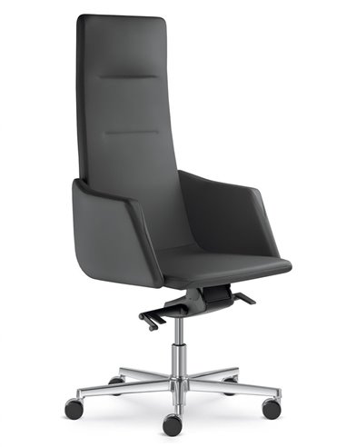 Кресло LD SEATING HARMONY 830-H кожаное, с высокой спинкой