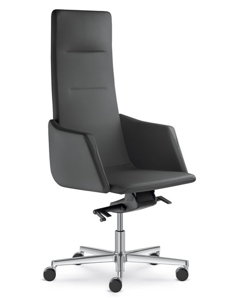 Кресло LD SEATING HARMONY 830-H кожаное, с высокой спинкой