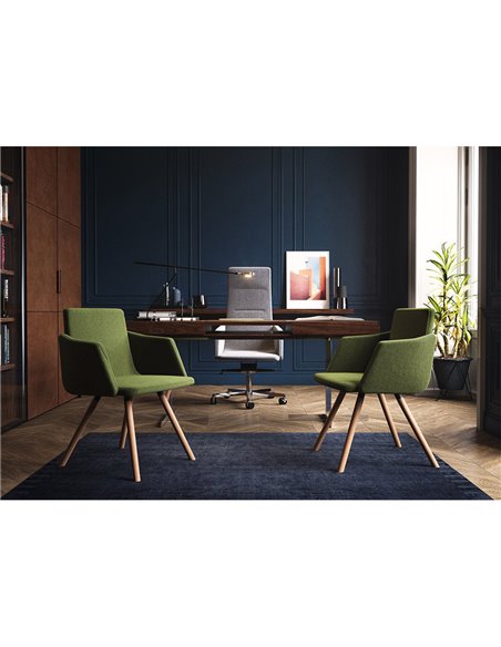 Кресло LD SEATING HARMONY 830-H кожаное, с высокой спинкой