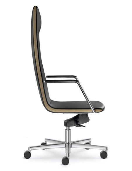Кресло LD SEATING HARMONY 820-H кожаное, с высокой спинкой