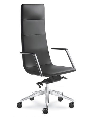 Крісло LD SEATING HARMONY PURE 850-H, F80-N6 шкіряне, з високою спинкою