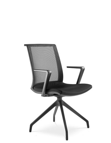 Кресло LD SEATING LYRA NET 203, F90-BL для посетителей