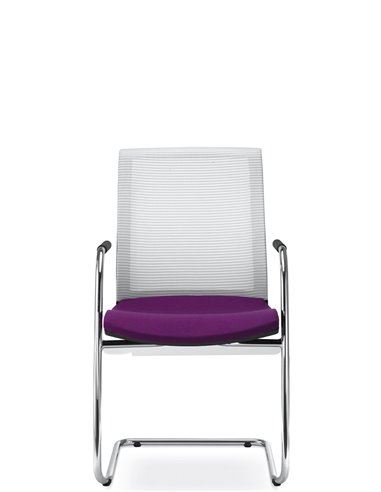 Кресло LD SEATING LYRA NET 203-Z-N4 для посетителей, на полозьях