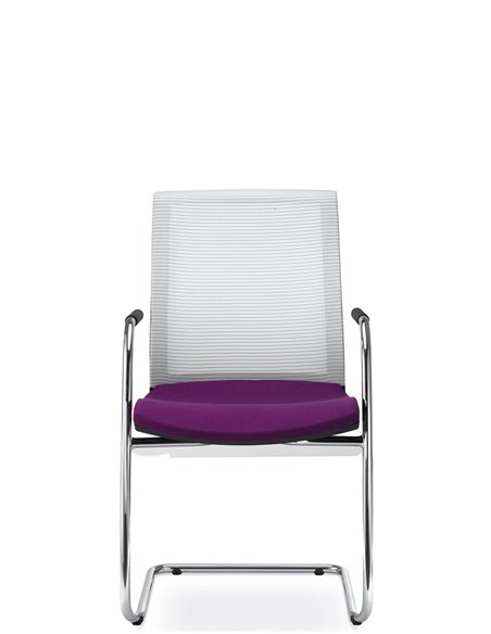 Кресло LD SEATING LYRA NET 203-Z-N4 для посетителей, на полозьях