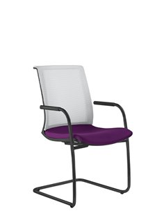 Кресло LD SEATING LYRA NET 203-Z-N1 для посетителей, на полозьях