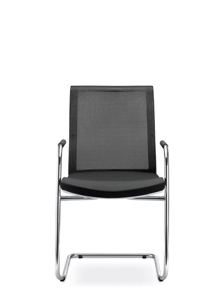Кресло LD SEATING LYRA NET 213-Z-N4 для посетителей, на полозьях
