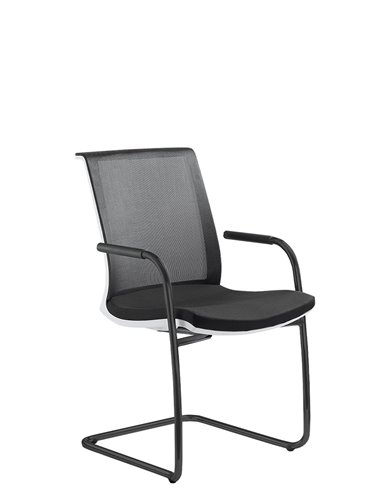 Кресло LD SEATING LYRA NET 213-Z-N1 для посетителей, на полозьях