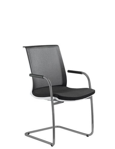 Кресло LD SEATING LYRA NET 213-Z-N2 для посетителей, на полозьях