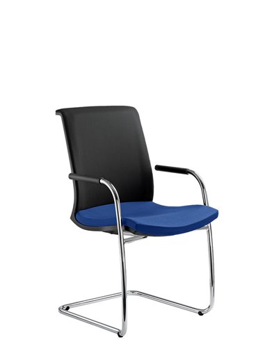 Кресло LD SEATING LYRA NET 204-Z-N4 для посетителей, на полозьях