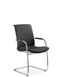Кресло LD SEATING LYRA NET 214-Z-N4 для посетителей, на полозьях