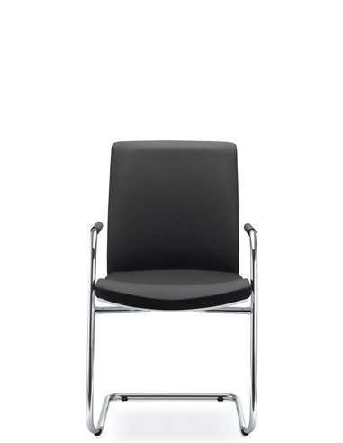 Кресло LD SEATING LYRA NET 214-Z-N4 для посетителей, на полозьях