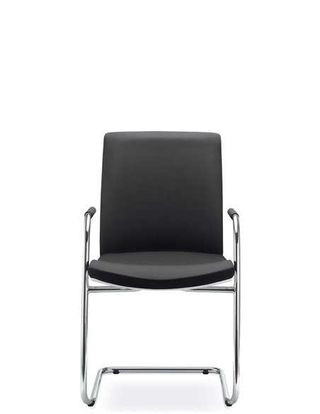 Кресло LD SEATING LYRA NET 214-Z-N4 для посетителей, на полозьях