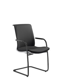 Кресло LD SEATING LYRA NET 214-Z-N1 для посетителей, на полозьях