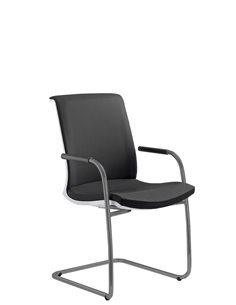 Кресло LD SEATING LYRA NET 214-Z-N2 для посетителей, на полозьях