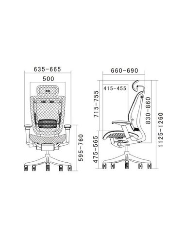 Кресло EXPERT SPRING (HSPM-01) для руководителя, эргономичное, цвет черный