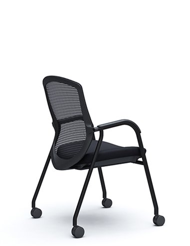 Кресло Okamura Contessa Guest chair Black для посетителей, на ножках