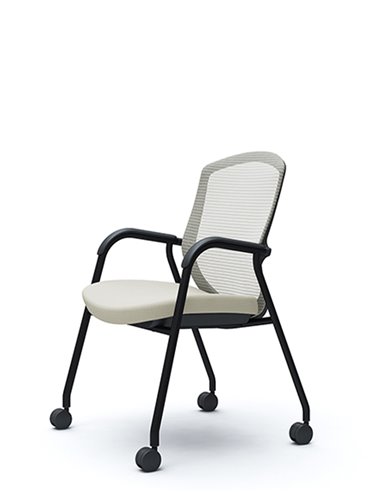 Кресло Okamura Contessa Guest chair Black для посетителей, на ножках