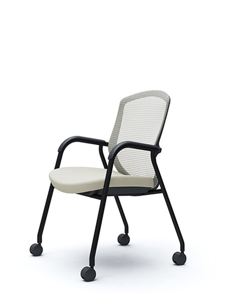 Кресло Okamura Contessa Guest chair Black для посетителей, на ножках