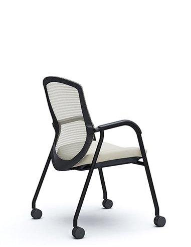 Кресло Okamura Contessa Guest chair Black для посетителей, на ножках