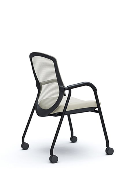 Кресло Okamura Contessa Guest chair Black для посетителей, на ножках