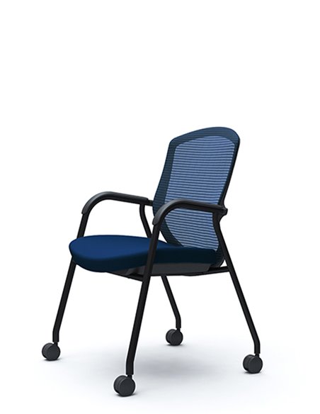 Кресло Okamura Contessa Guest chair Black для посетителей, на ножках