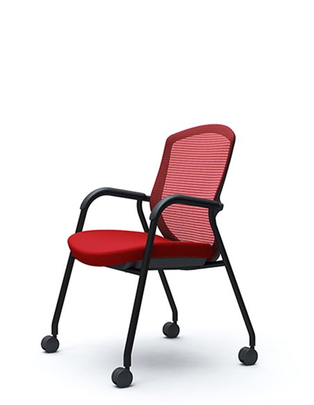 Кресло Okamura Contessa Guest chair Black для посетителей, на ножках