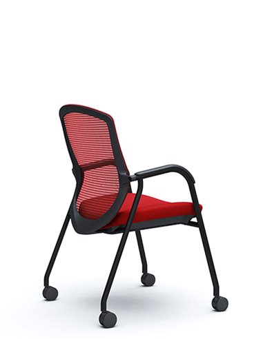 Кресло Okamura Contessa Guest chair Black для посетителей, на ножках