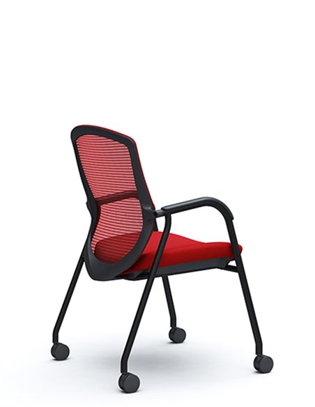 Кресло Okamura Contessa Guest chair Black для посетителей, на ножках