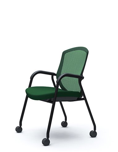 Кресло Okamura Contessa Guest chair Black для посетителей, на ножках