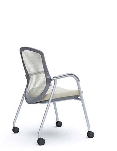Кресло Okamura Contessa Guest chair Silver для посетителей, на ножках
