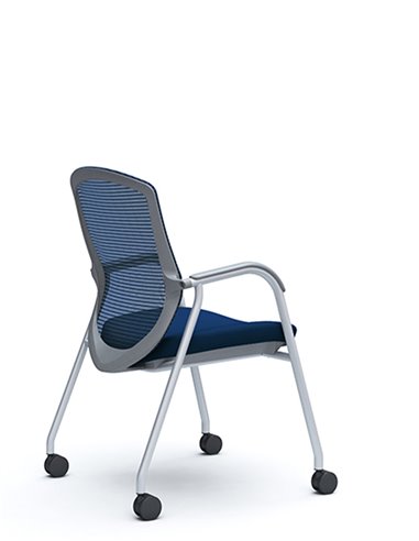 Кресло Okamura Contessa Guest chair Silver для посетителей, на ножках