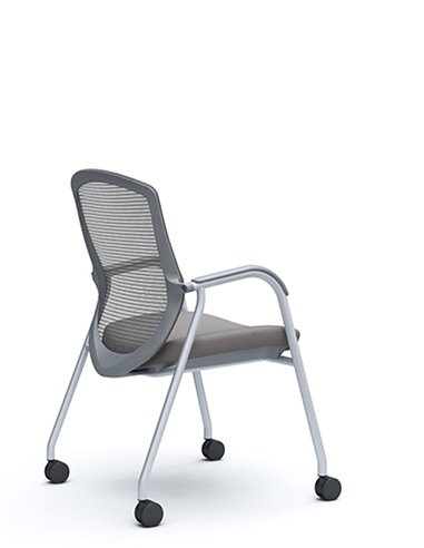 Кресло Okamura Contessa Guest chair Silver для посетителей, на ножках
