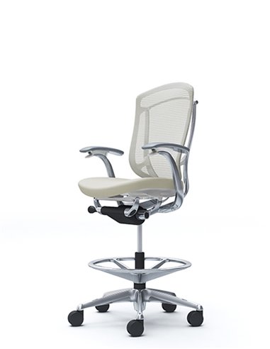 Кресло OKAMURA CONTESSA SECONDA HIGH POLISHED, с подставкой для ног