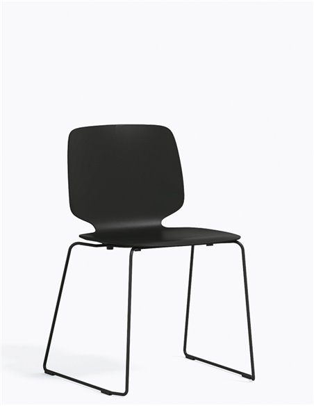 Стул PEDRALI BABILA 2740 BLACK на полозьях