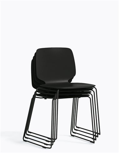 Стул PEDRALI BABILA 2740 BLACK на полозьях