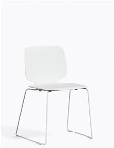 Стул PEDRALI BABILA 2740 WHITE на полозьях