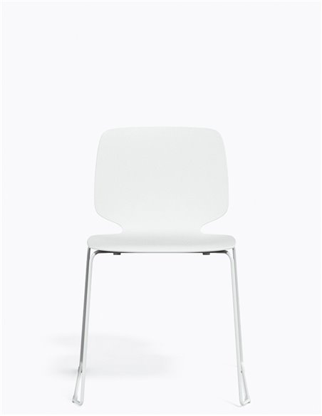 Стул PEDRALI BABILA 2740 WHITE на полозьях