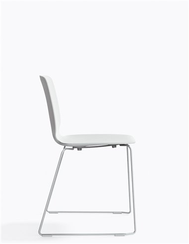 Стул PEDRALI BABILA 2740 WHITE на полозьях