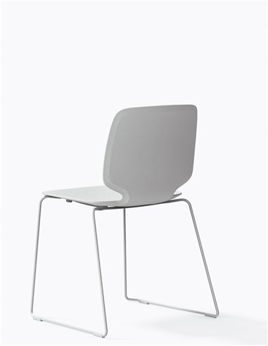 Стул PEDRALI BABILA 2740 WHITE на полозьях