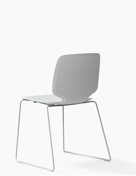 Стул PEDRALI BABILA 2740 WHITE на полозьях