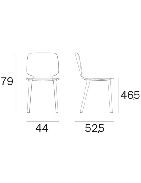Стул PEDRALI BABILA 2700 красный