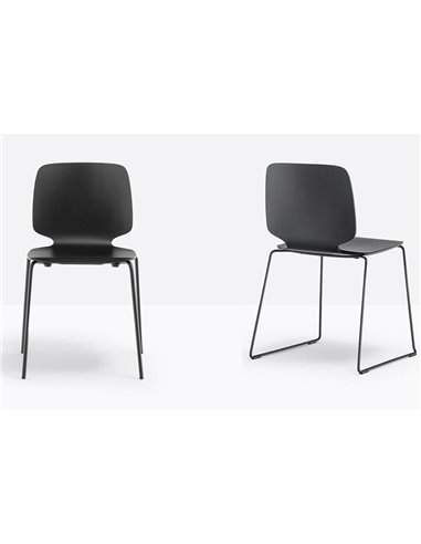 Стул PEDRALI BABILA 2720 BLACK на полозьях