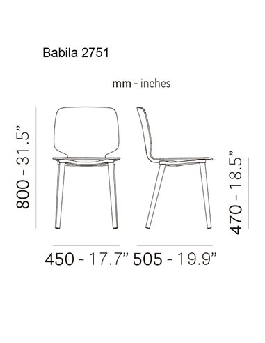 Стул PEDRALI BABILA 2751