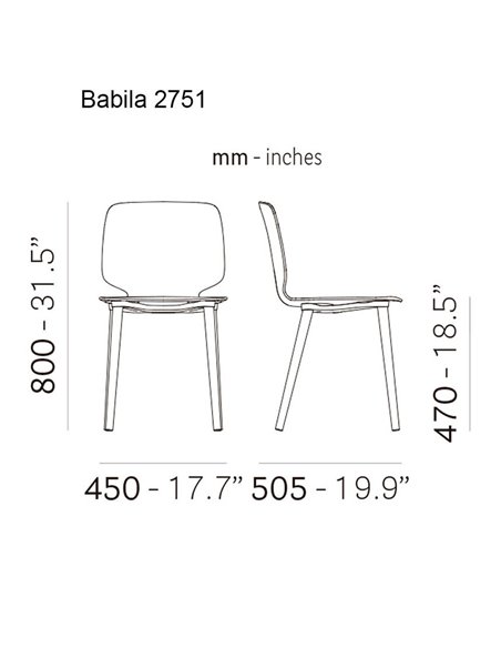 Стул PEDRALI BABILA 2751