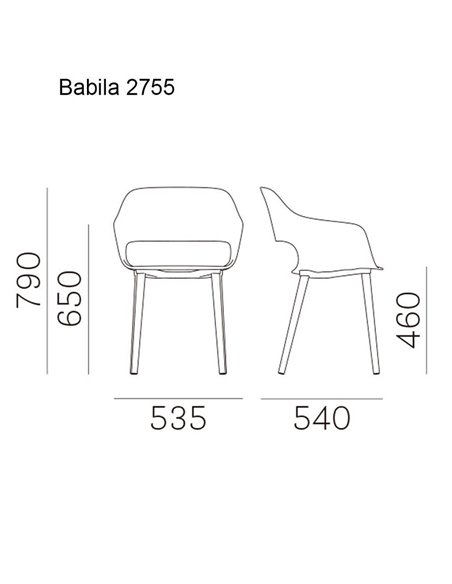 Стул PEDRALI BABILA 2755
